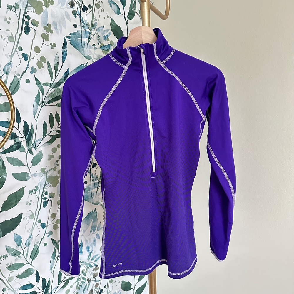 Nike Women’s Purple Performance Half-Zip Top